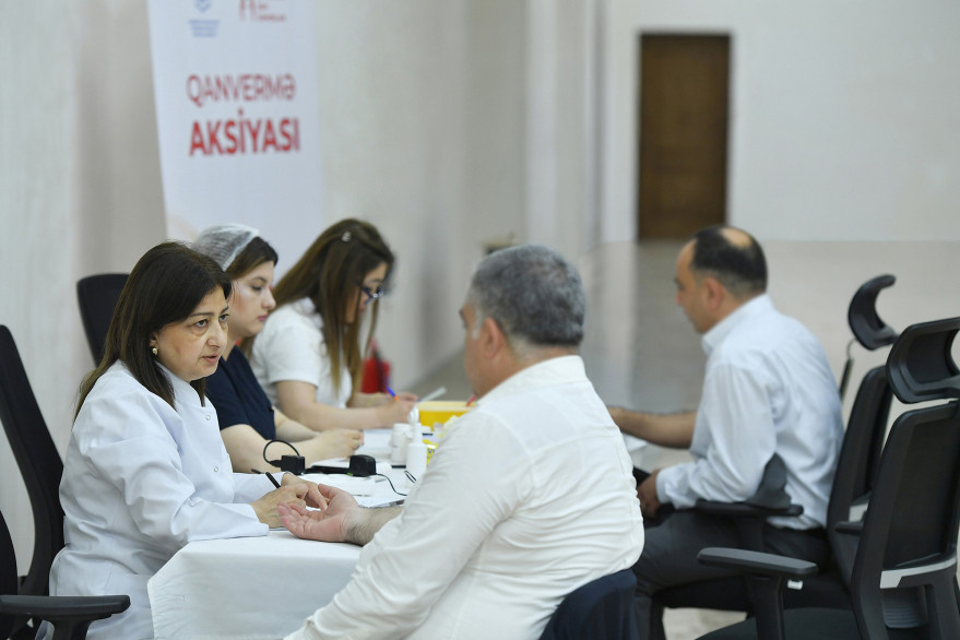 Rəqəmsal İnkişaf və Nəqliyyat Nazirliyində könüllü qanvermə aksiyası keçirilib