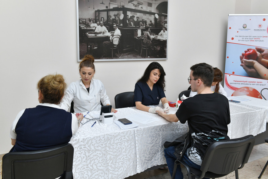 Blood Donation Campaign Held at the Ministry of Digital Development and Transport on occasion of Victory Day