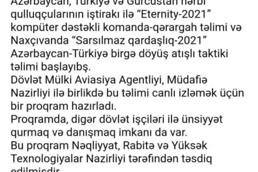 Xəbərdarlıq: Vətəndaşlara  e-poçt üzərindən müxtəlif hərbi  təlimlərin keçirildiyi ilə bağlı saxta  məktublar göndərilir