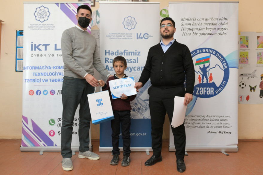 Trainings held for schoolchildren in Tartar on occasion of 140th anniversary of Azerbaijan Telephone Communications