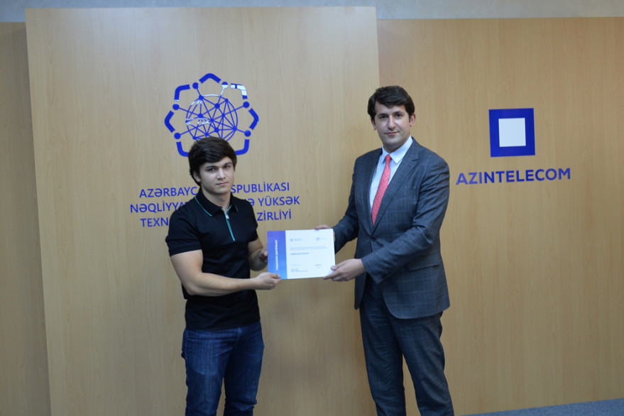 “AzInTelecom” təcrübə proqramını uğurla bitirmiş tələbələrə sertifikatlar təqdim edib