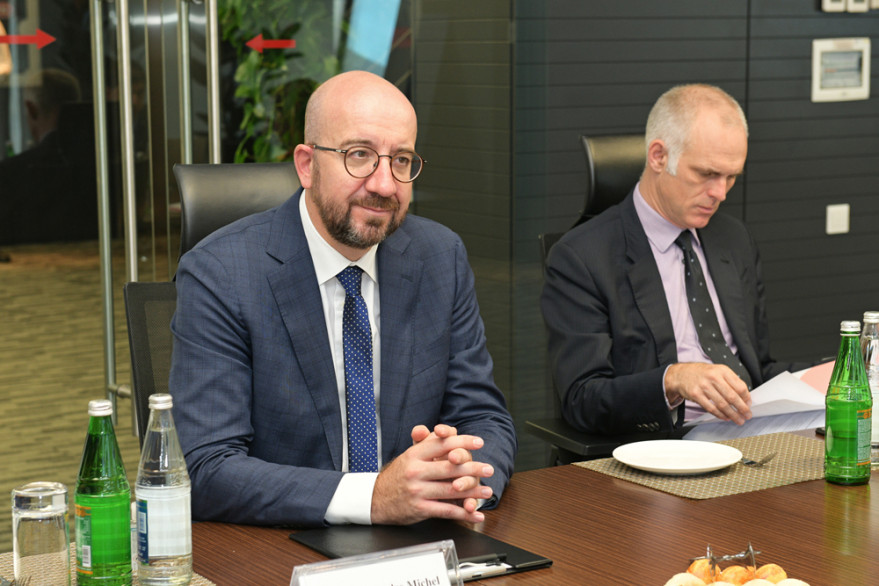 European Council President Charles Michel visits Azercosmos Main Ground Satellite Control Center  