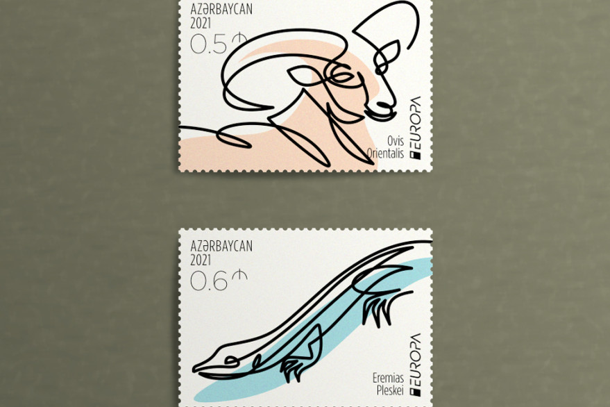 Postage stamp representing our country at EUROPA 2021 competition issued