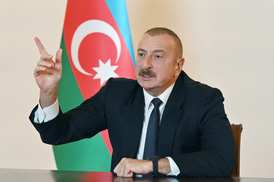 Azerbaijani President Ilham Aliyev addressed the nation