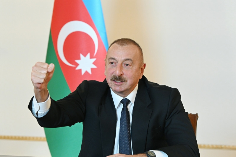 Azerbaijani President Ilham Aliyev addressed the nation