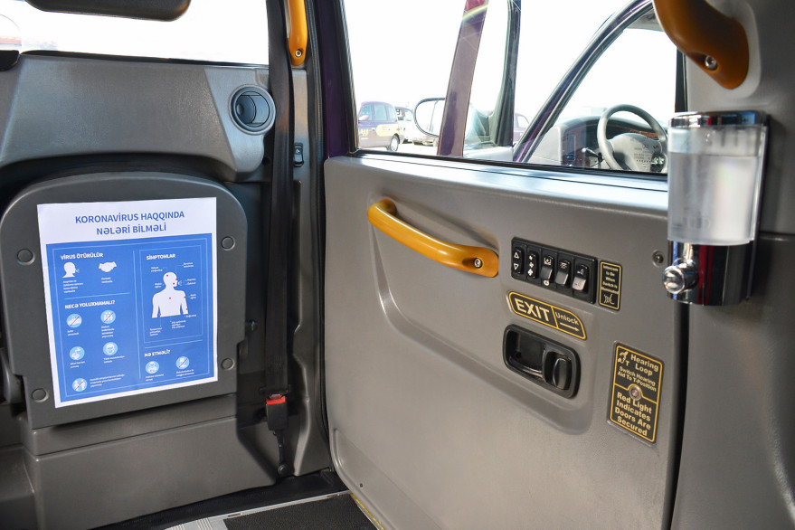 Baku Taxi Service LLC continues preventive measures in its vehicles in connection with coronavirus 