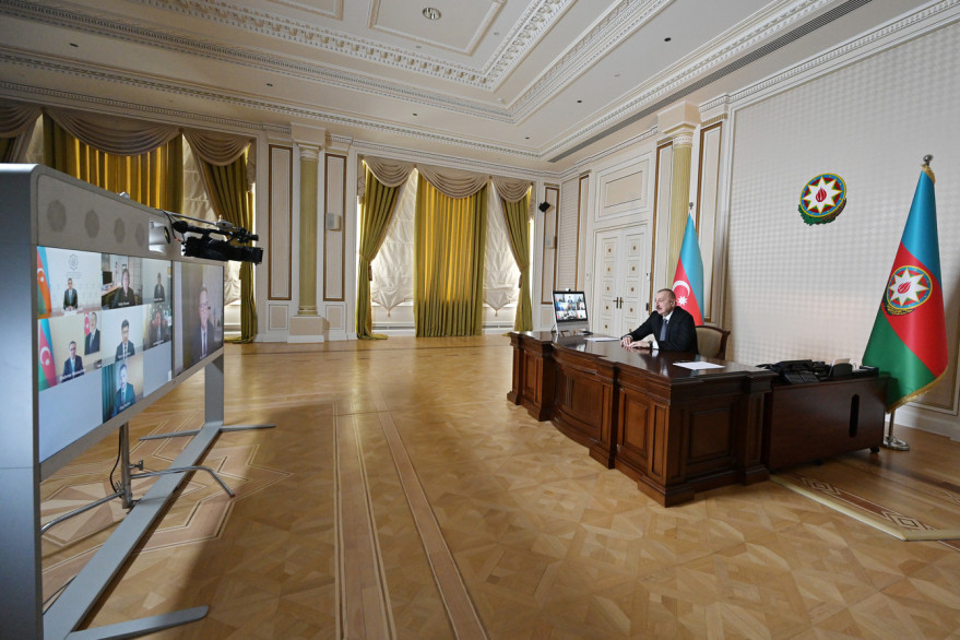 Initiated by CISCO, videoconference between President Ilham Aliyev and company’s management held