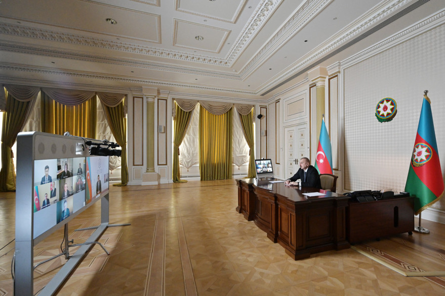 Initiated by CISCO, videoconference between President Ilham Aliyev and company’s management held