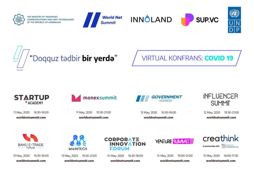 Online conference World Net Summit to be held with support of Ministry of Transport, Communications and High Technologies