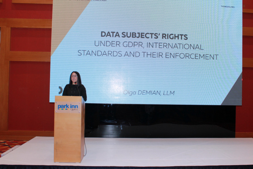 An event entitled “Digital Law: Protection of Personal Data” held
