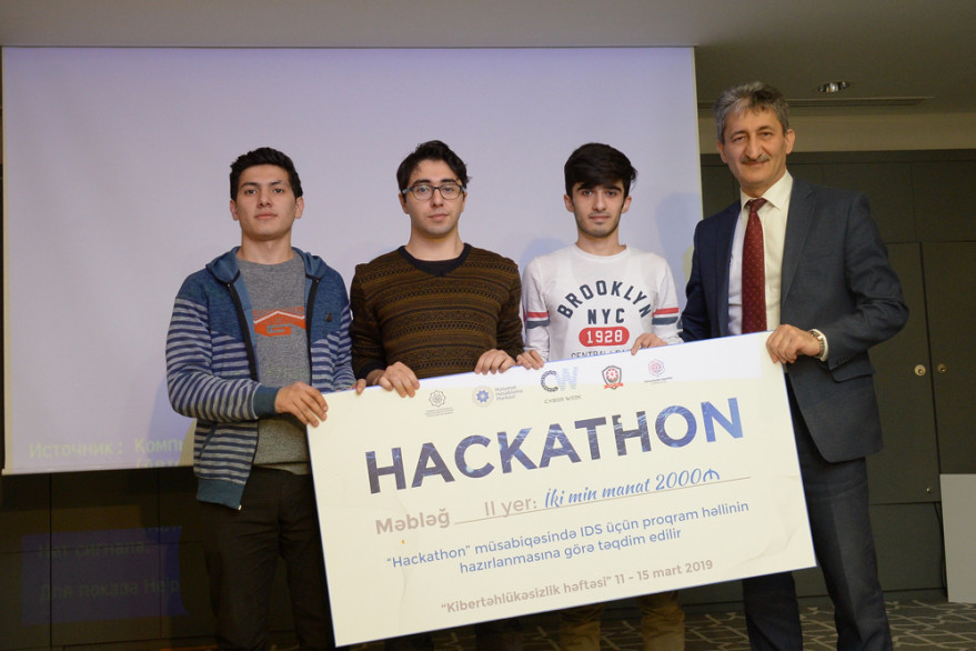 Winners of hackathon competition awarded