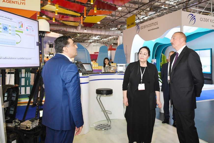 President Ilham Aliyev viewed Bakutel 2018 exhibition