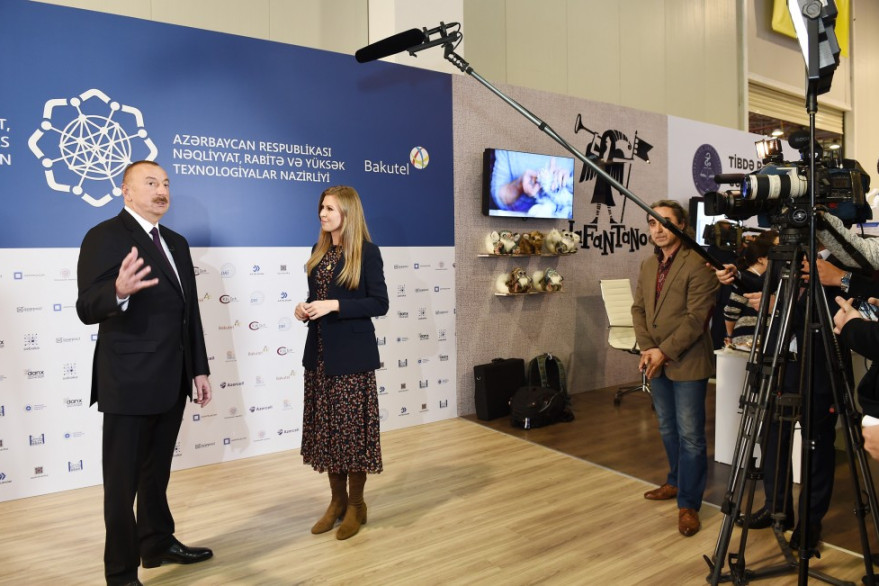 President Ilham Aliyev viewed Bakutel 2018 exhibition