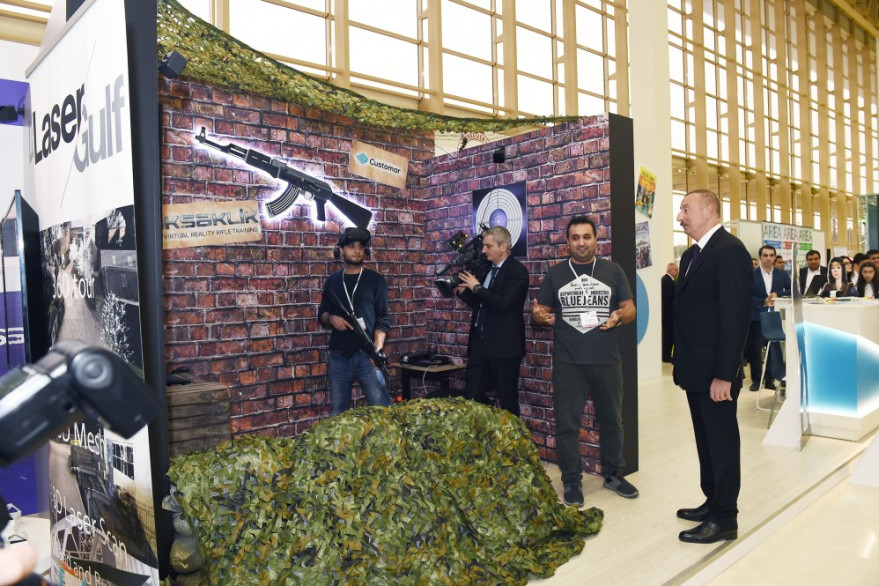 President Ilham Aliyev viewed Bakutel 2018 exhibition