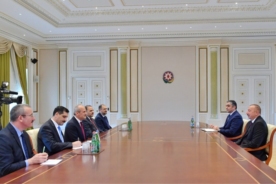 President Ilham Aliyev received delegation led by Turkish minister of transport and infrastructure