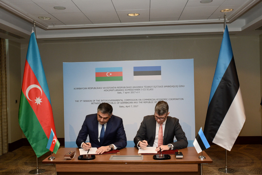 В Баку прошло третье заседание азербайджано-эстонской межправительственной комиссии по торгово-экономическому сотрудничеству