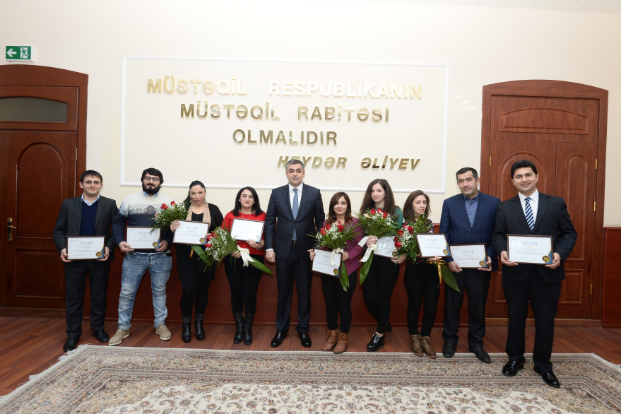 Winners of contest and competitions  dedicated to 135th anniversary of telephone communication in Azerbaijan awarded