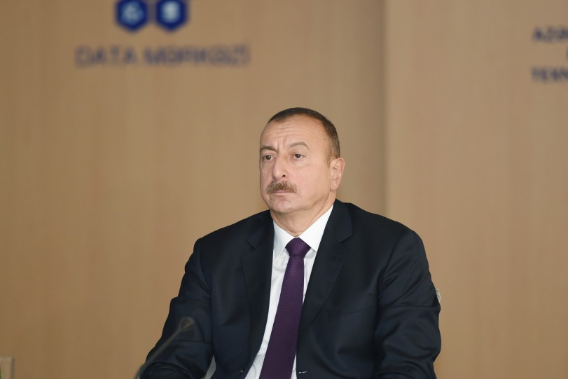 Ilham Aliyev attends opening of Regional Data and International Switching centers of Ministry of Communications and High Technologies