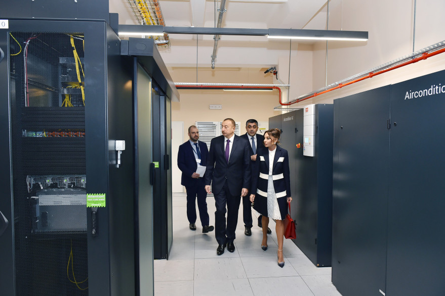 Ilham Aliyev attends opening of Regional Data and International Switching centers of Ministry of Communications and High Technologies