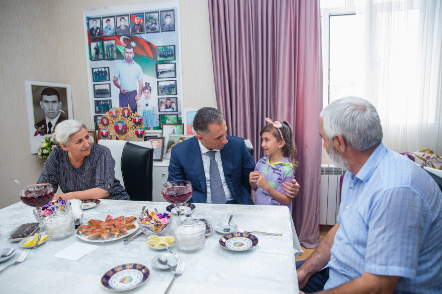 Minister Rashad Nabiyev visited martyr family in Guba