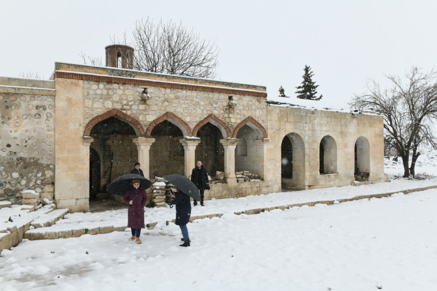 Пассажиры отметили праздник Новруз в Агдаме  