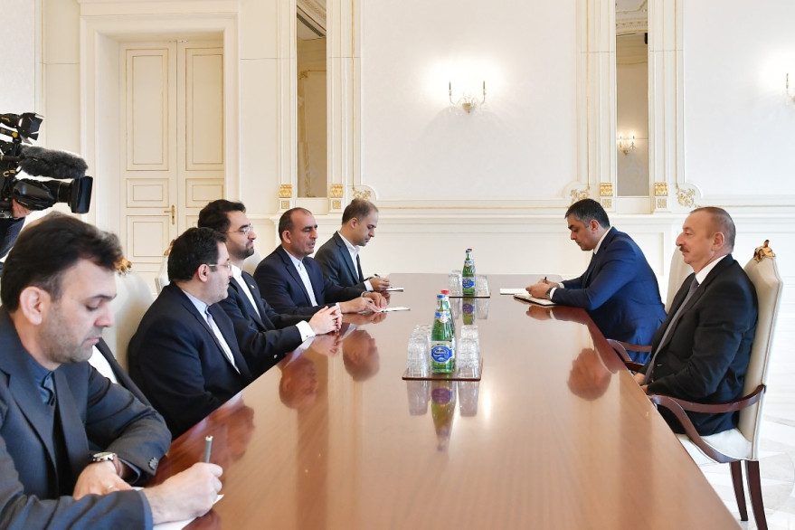 President Ilham Aliyev received delegation led by Iranian Minister of Information and Communications Technology