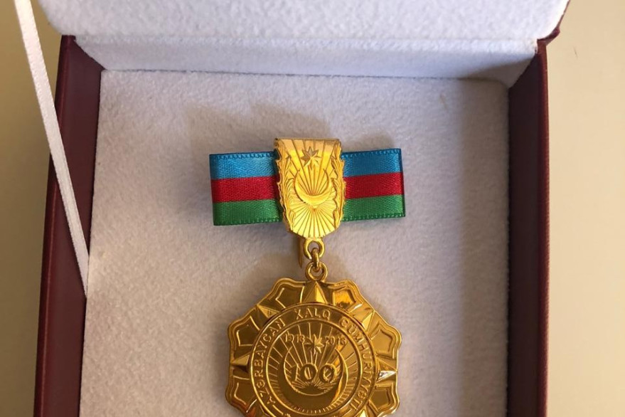 Dövlət Mülki Aviasiya Agentliyinin direktoru “Azərbaycan Xalq Cümhuriyyətinin 100 illiyi (1918-2018)” yubiley medalı ilə təltif olunub