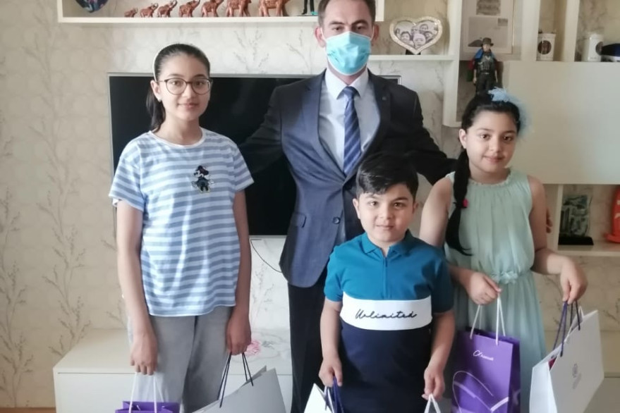 Children of martyrs were visited in connection with June 1 – International Children’s Day