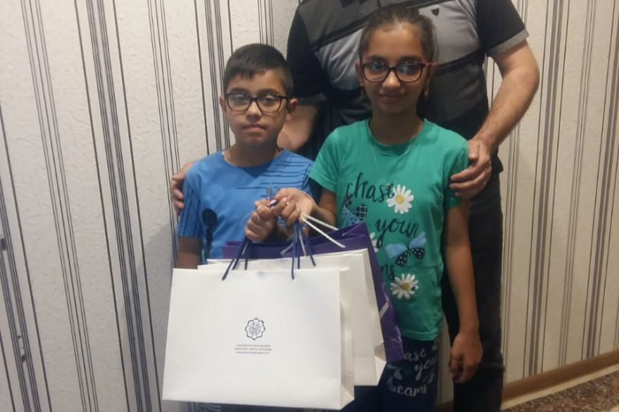 Children of martyrs were visited in connection with June 1 – International Children’s Day