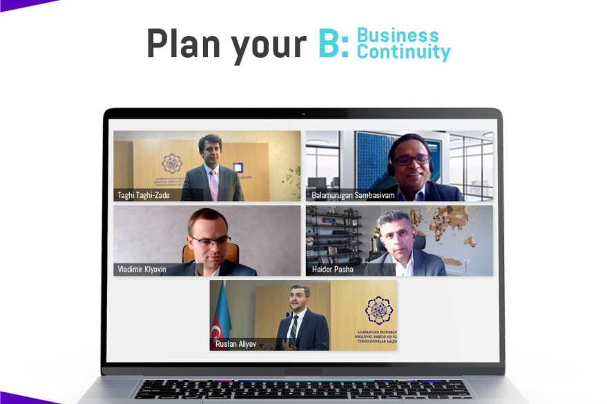“AzInTelecom” “Sizin plan B: Biznesin davamlılığı” adlı  onlayn konfrans keçirib