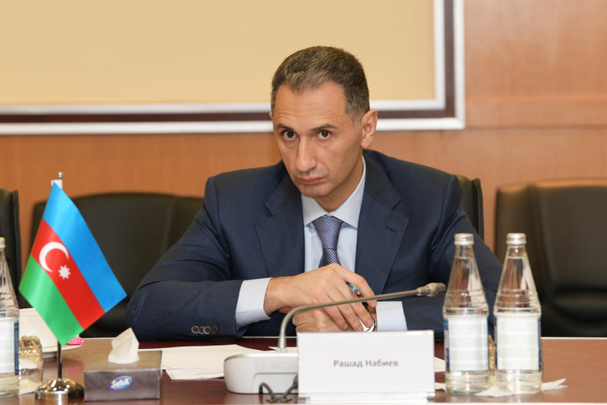 Nazir Rəşad Nəbiyev Ukraynanın infrastruktur naziri Vladislav Krikli ilə görüş keçirib