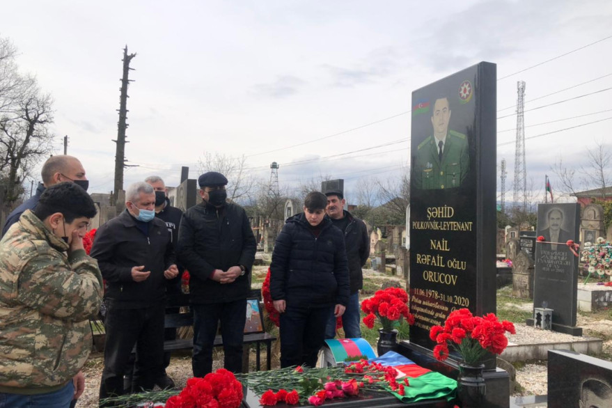 Novruz bayramı ərəfəsində şəhid ailələri ziyarət olunub