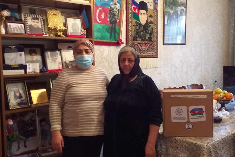 Novruz bayramı ərəfəsində şəhid ailələri ziyarət olunub