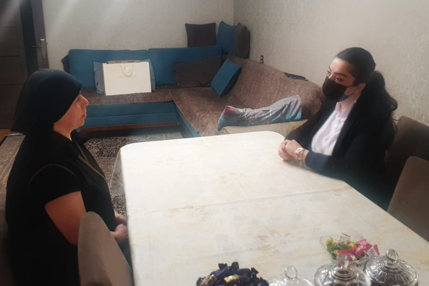 Novruz bayramı ərəfəsində şəhid ailələri ziyarət olunub