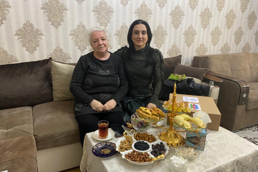 Novruz bayramı ərəfəsində şəhid ailələri ziyarət olunub