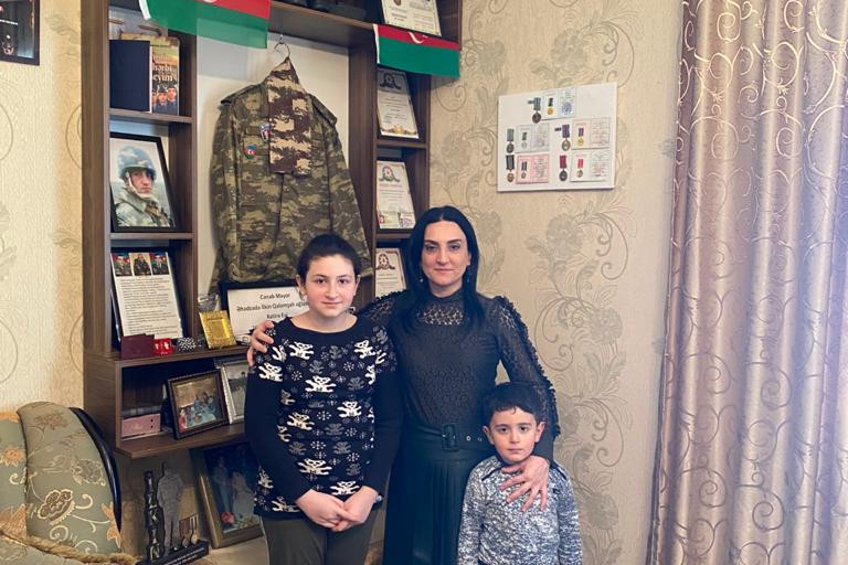 Novruz bayramı ərəfəsində şəhid ailələri ziyarət olunub