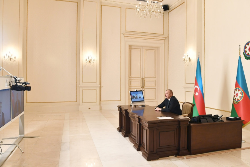 President Ilham Aliyev received Rashad Nabiyev in a video format on his appointment as Minister of Transport, Communications and High Technologies