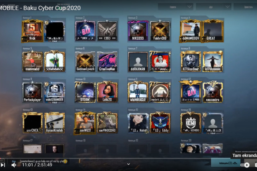 Online cyber sports tournament Baku Cyber Cup 2020 held
