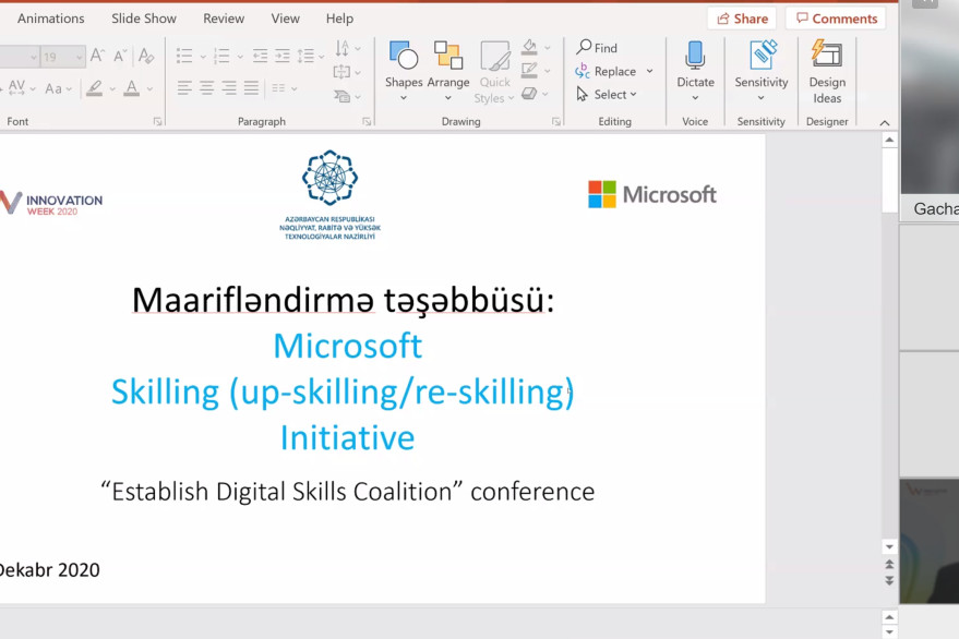 “Rəqəmli bacarıqlar üzrə tərəfdaşlıq” platforması təsis edilib