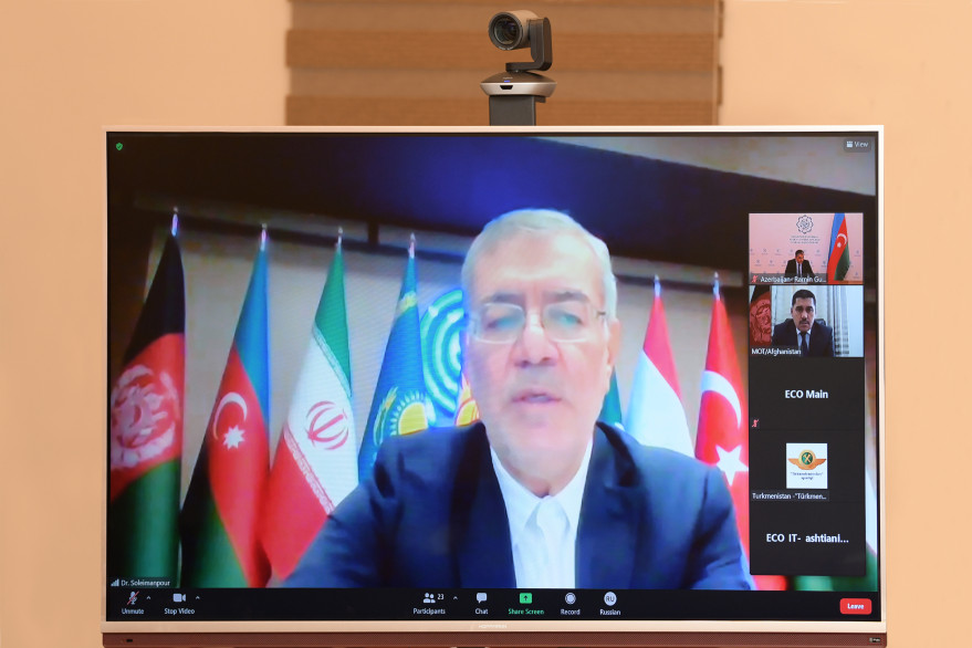 Minister Ramin Guluzade attended virtual meeting of ECO Transport Ministers 