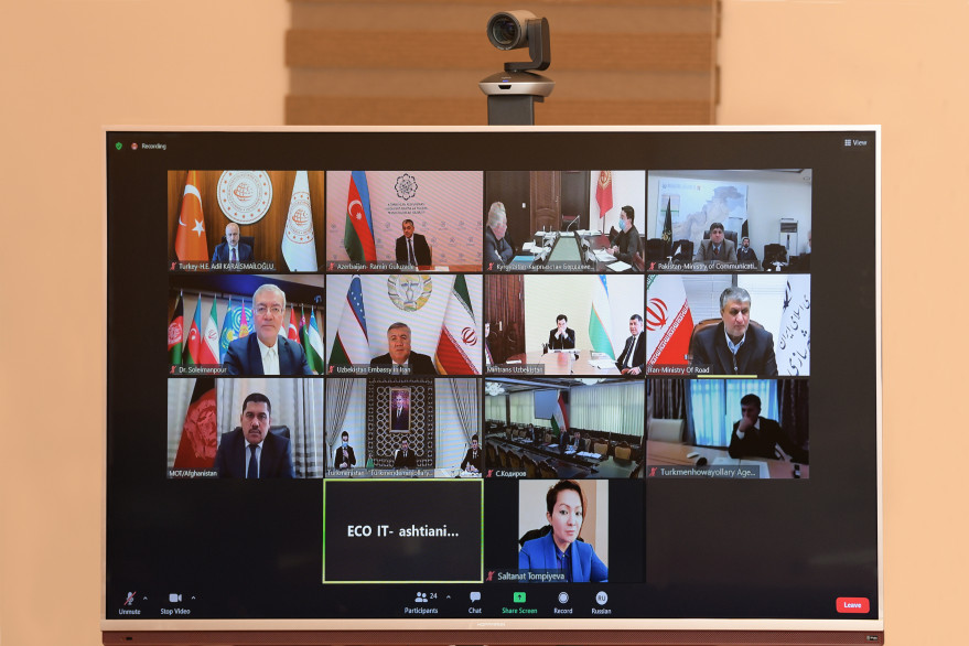 Minister Ramin Guluzade attended virtual meeting of ECO Transport Ministers 