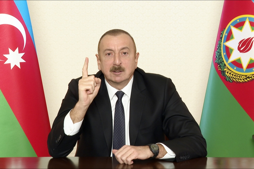 Президент Азербайджана Ильхам Алиев обратился к народу