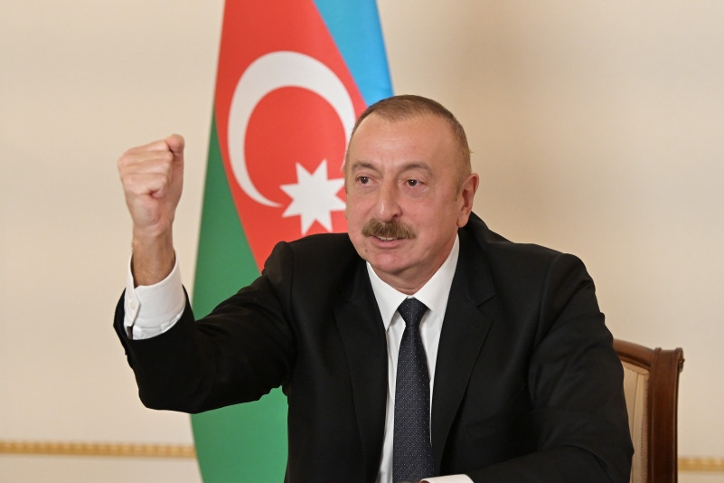 Azerbaijani President Ilham Aliyev addressed the nation