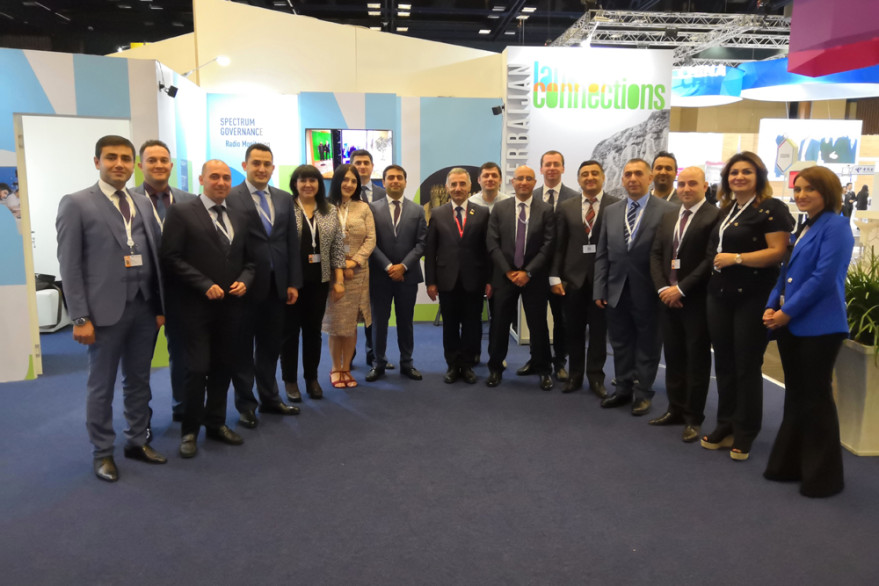 Azerbaijani delegation attending ITU Telecom World 2018 