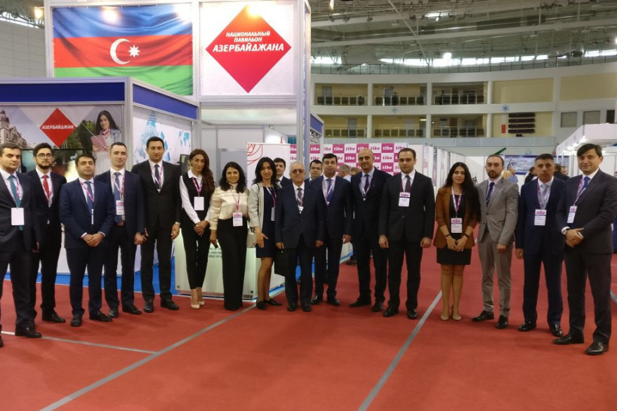 Azerbaijani delegation participating in exhibition-forum TIBO-2018