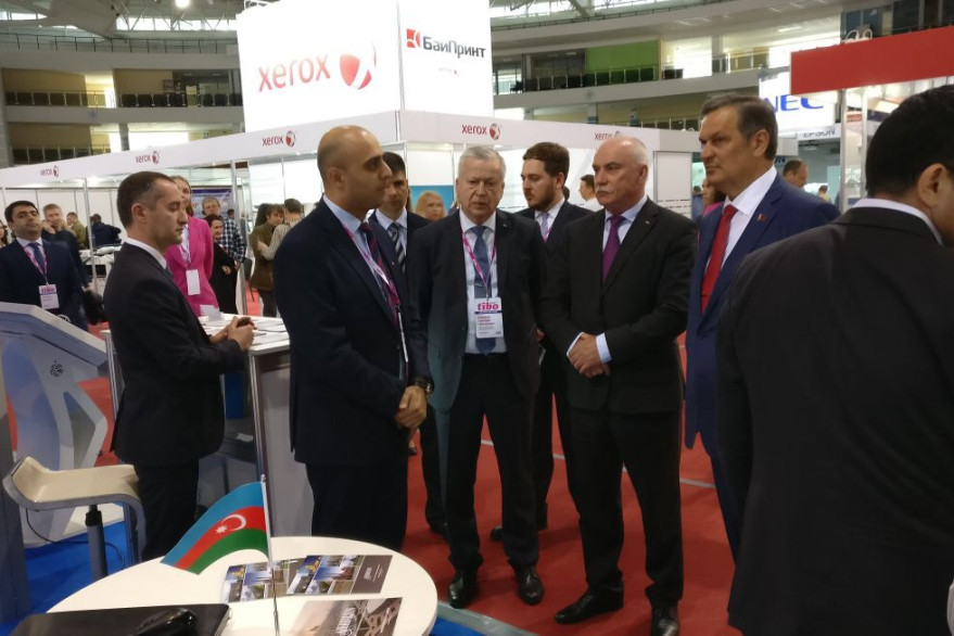 Azerbaijani delegation participating in exhibition-forum TIBO-2018