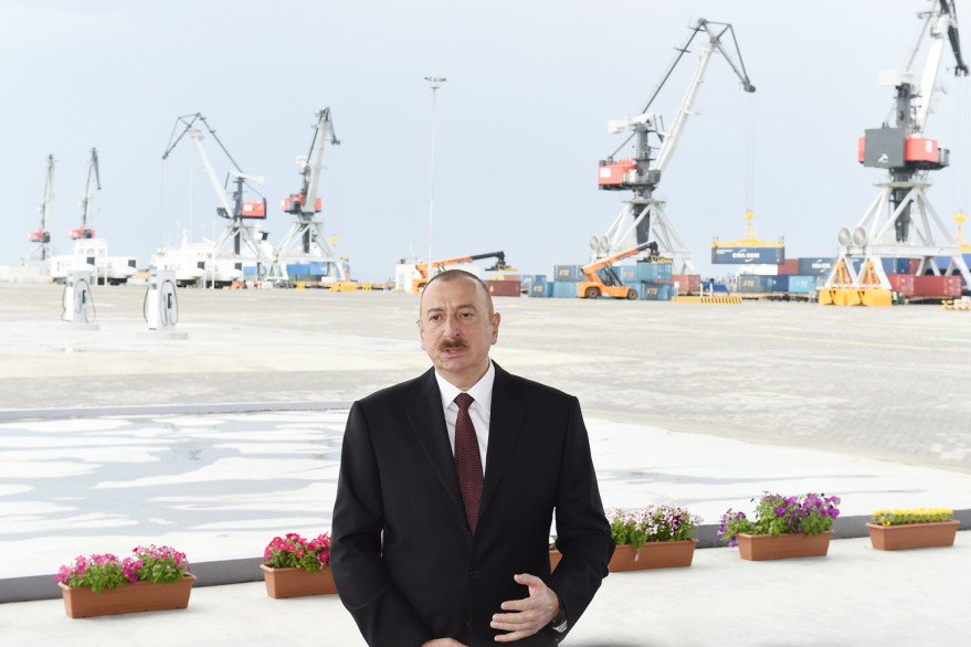 President Ilham Aliyev attended opening of Baku International Sea Trade Port Complex