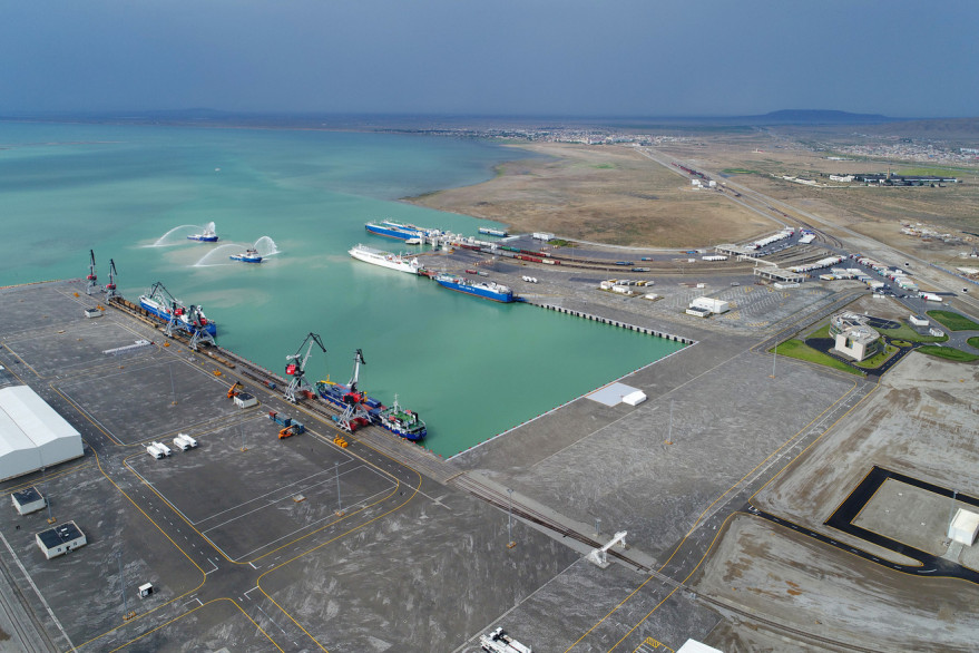 President Ilham Aliyev attended opening of Baku International Sea Trade Port Complex