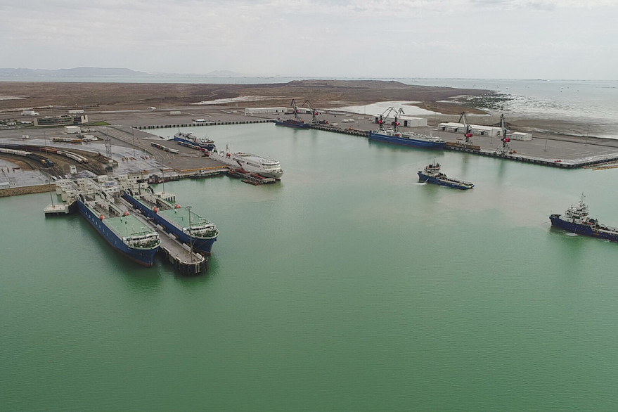 President Ilham Aliyev attended opening of Baku International Sea Trade Port Complex