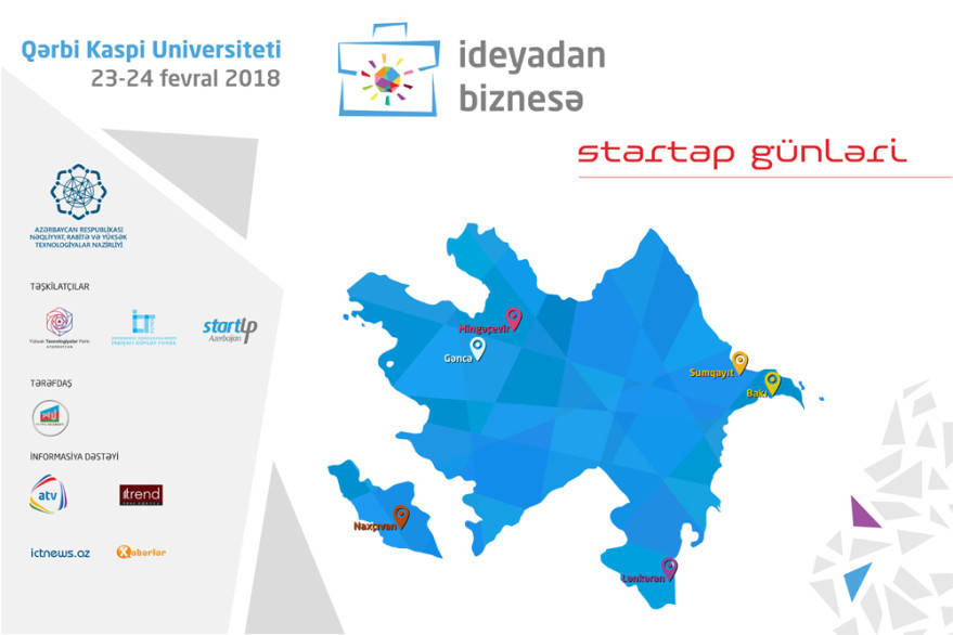 “İdeyadan Biznesə” şüarı ilə Bakı və regionlarda startap turlarına başlanılır